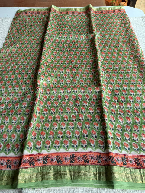 Maheswari border chanderi saree