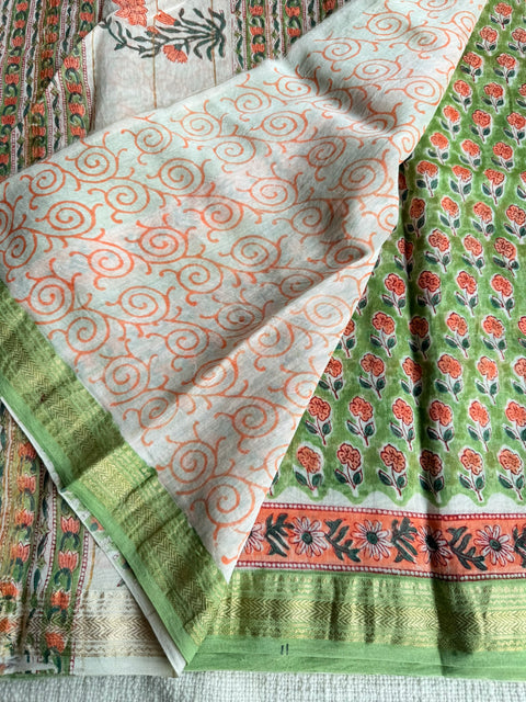 Maheswari border chanderi saree