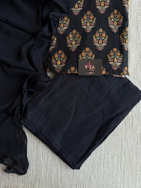 Printed cotton linen suit material