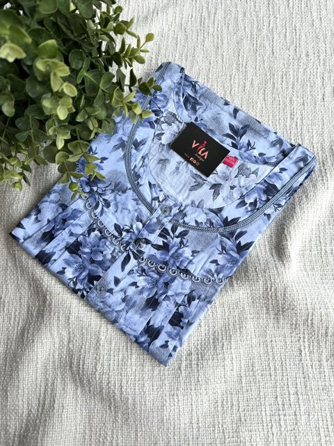 XL size printed cotton nighty