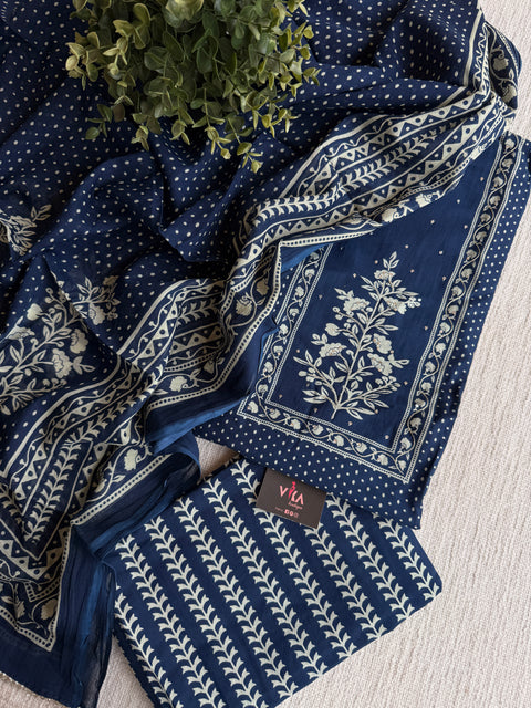 Printed cotton suit material