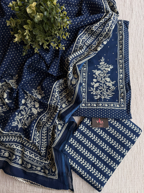 Printed cotton suit material