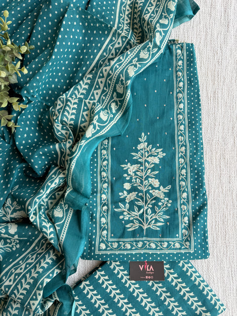 Printed cotton suit material