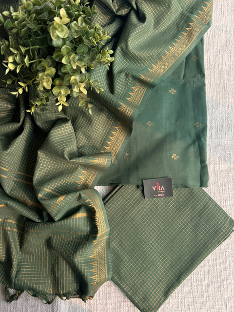 Handloom cotton salwar suit material