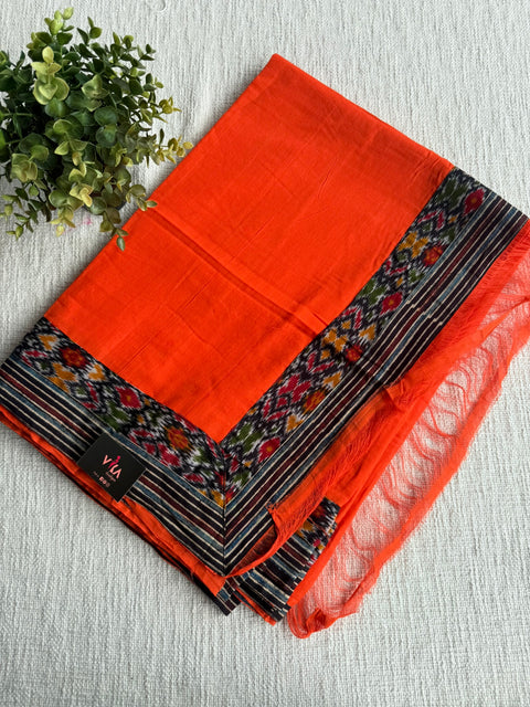 Patch work Mangalgiri Cotton Saree