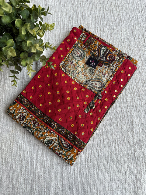 M size slim fit printed cotton nighty