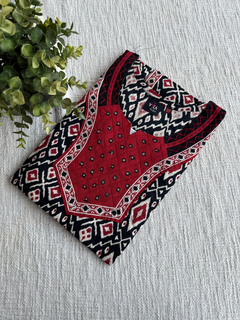 M size slim fit printed cotton nighty