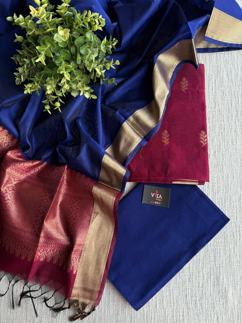 Silk cotton salwar suit material