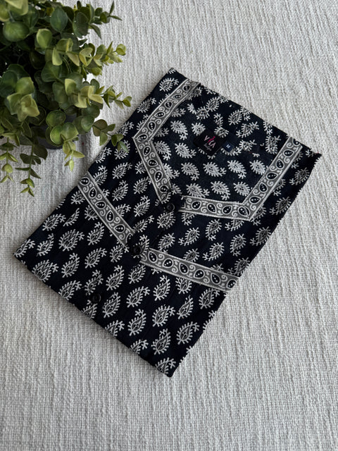 M size printed cotton nighty