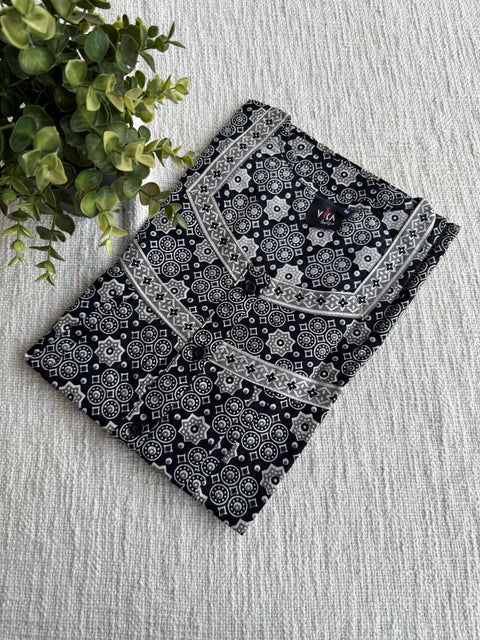 M size printed cotton nighty