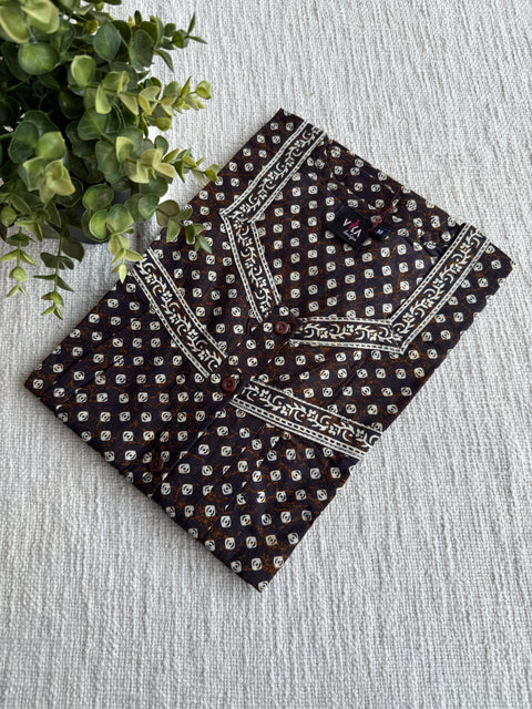 M size printed cotton nighty