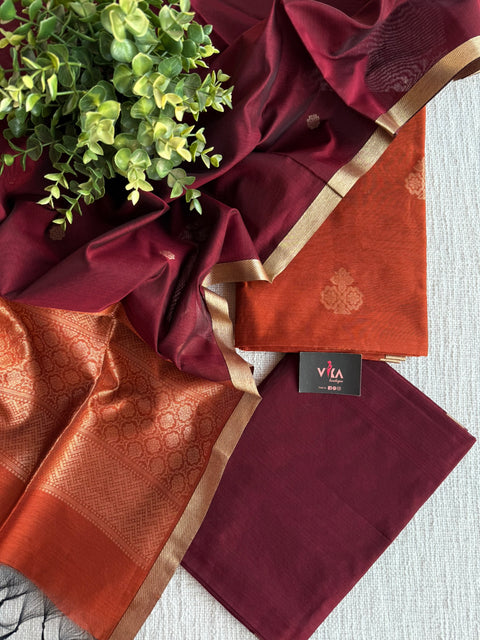 Silk cotton salwar suit material