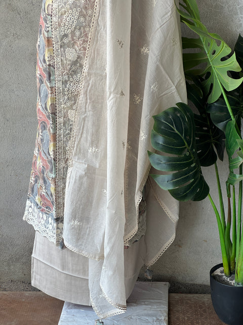 Hakoba Embroidered panel cotton salwar set