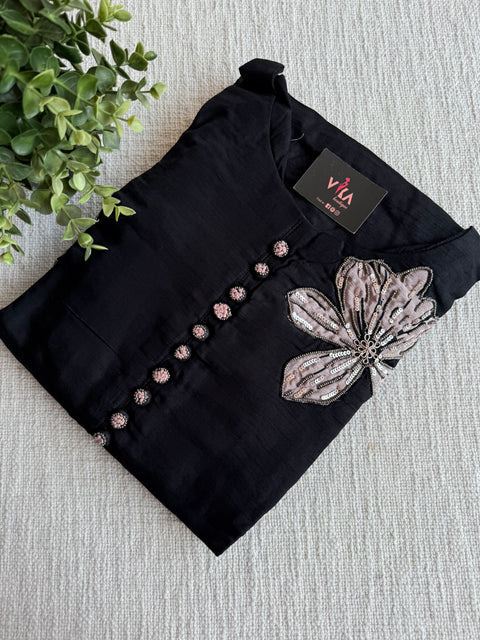 XXL size dola silk ready suit set