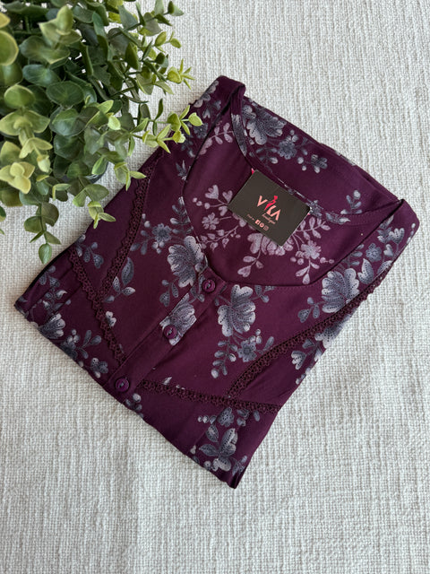 Printed Alpine nighty