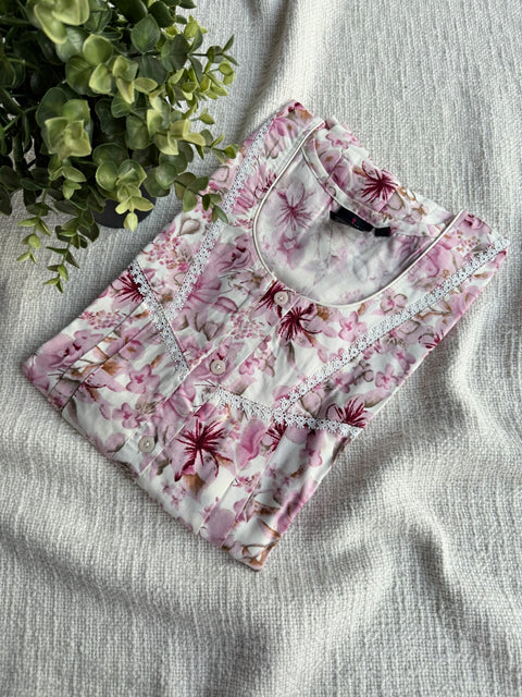 L Size Digital Printed alpine nighty