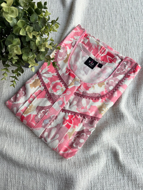 L Size Digital Printed alpine nighty