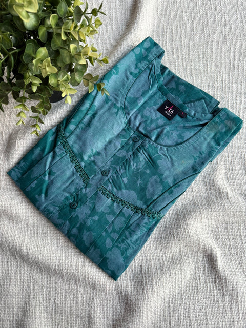 L Size printed poly viscose nighty