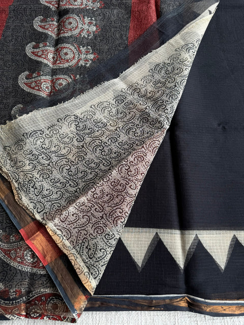 Printed kota cotton saree