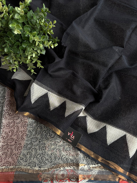 Printed kota cotton saree