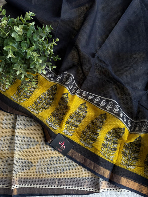 Printed kota cotton saree