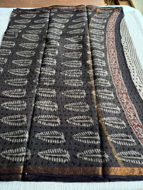 Printed kota cotton saree