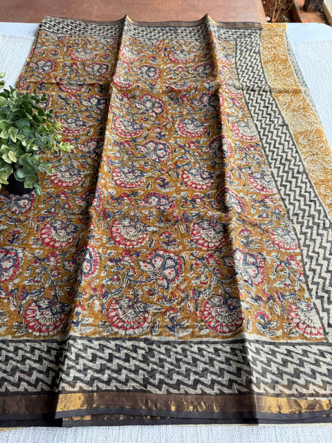 Printed kota cotton saree