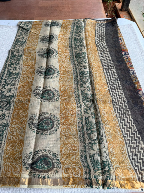 Printed kota cotton saree