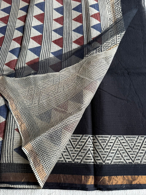 Printed kota cotton saree