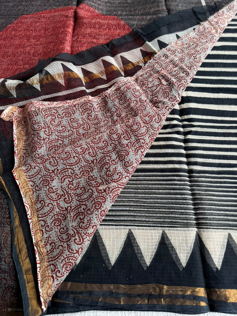 Printed kota cotton saree