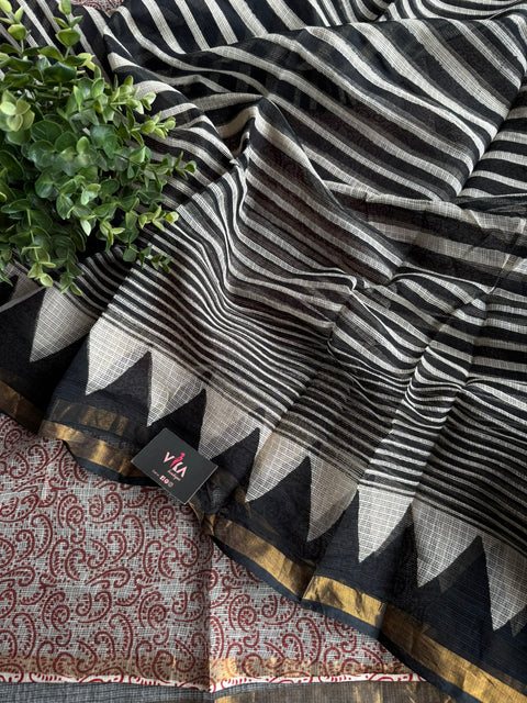 Printed kota cotton saree