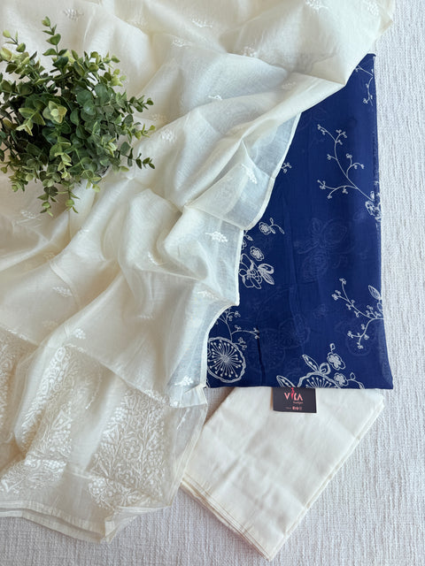Mul chanderi salwar suit material