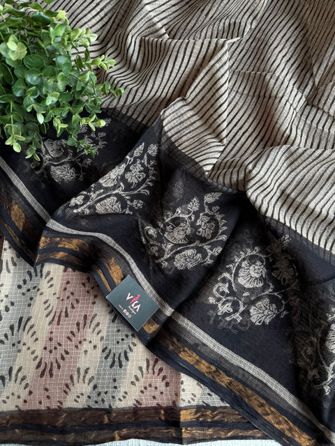 Printed kota cotton saree