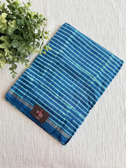 Bagru printed chanderi saree