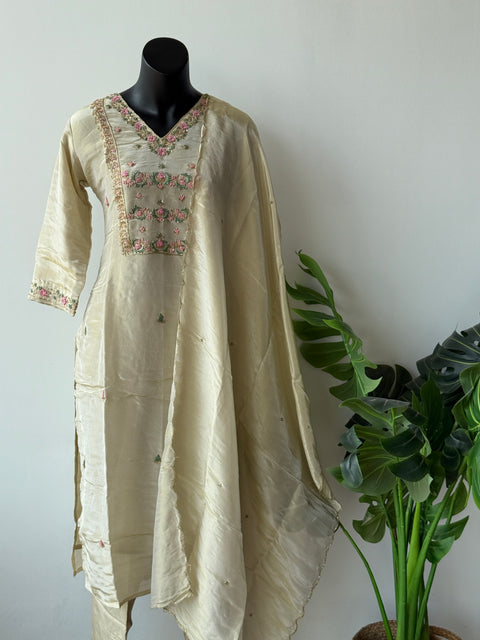 Banaras Tissue kurta pant set