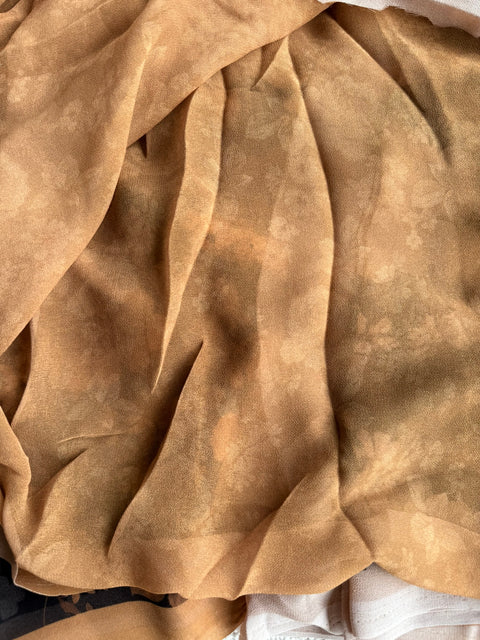 Floral printed georgette saree