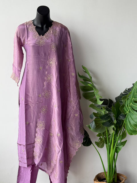 Banaras Tissue kurta pant set