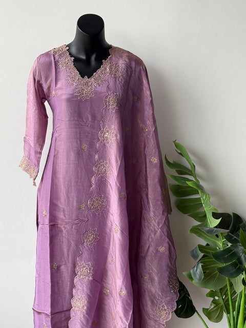 Banaras Tissue kurta pant set
