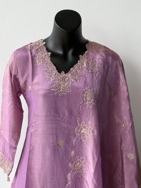 Banaras Tissue kurta pant set