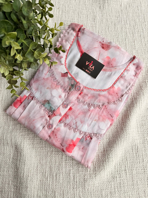 XL size Digital printed Alpine nighty