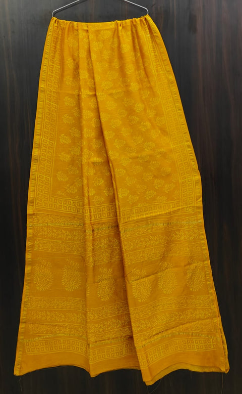 Bagru printed chanderi saree