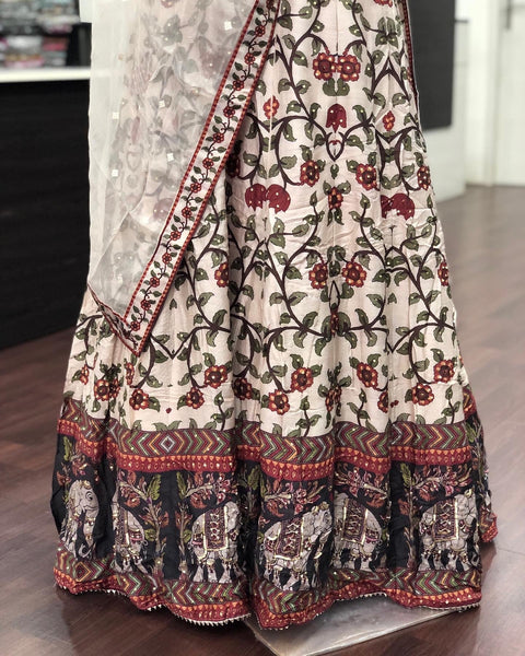 XL Kalamkari maxi gown - size 40
