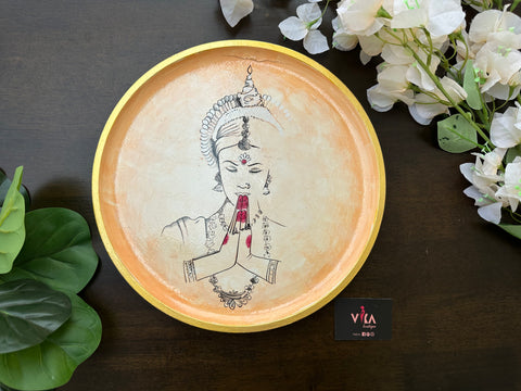 Hand Painted Wall plate - Home Decor