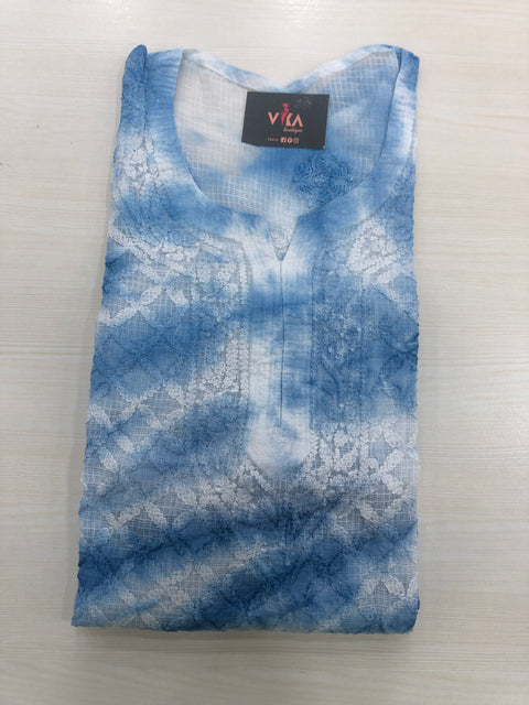 Tie and Dye Kota cotton Kurti