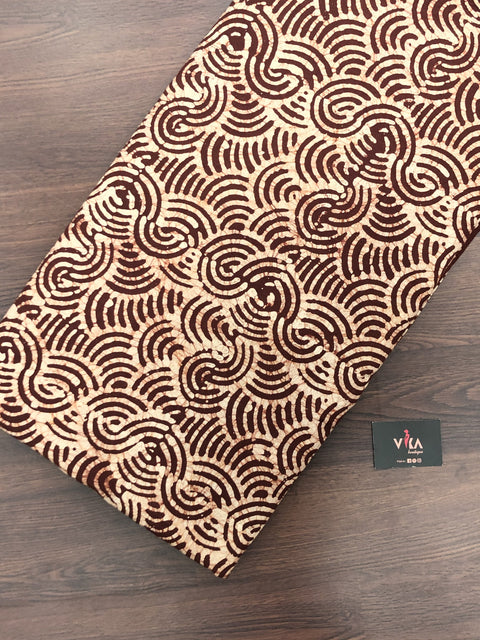 Batik printed cotton fabric
