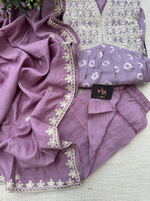 Thread work Ready kurta pant set