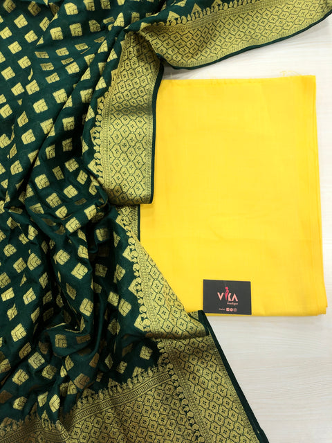 Banaras dupatta mix and match material