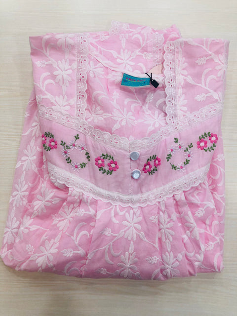 L and XL size Premium cotton Emb nighty